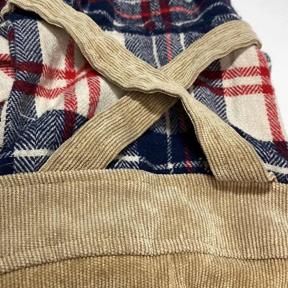 Flannel & Corduroy Dog Overalls Jumpsuit